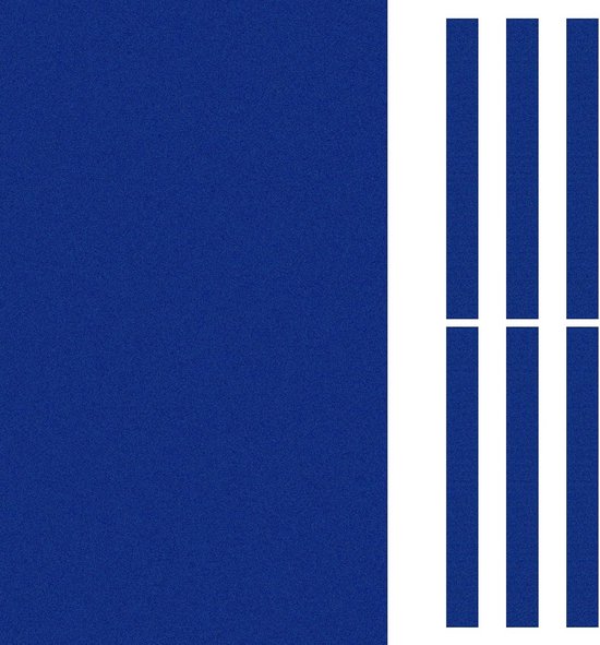 Professioneel Biljartlaken Blauw 8ft - Pooltafel Vilt Vervanging met 6 Stukken Stof van Merkloos