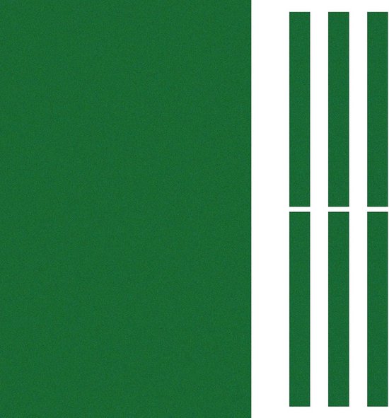 Professioneel Groen Biljartdoek (Vilt) voor Pooltafel en Snooker - Inclusief 6 Stofstrips - 2.4m Vervangingstafelkleed van Merkloos