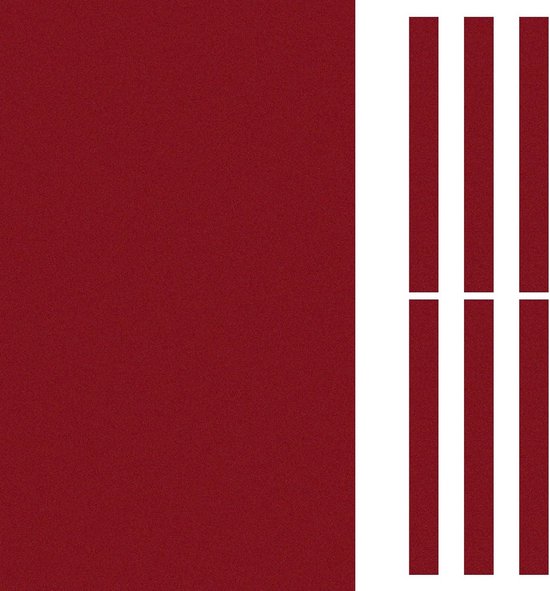 Professioneel Rood Biljartdoek (2.1m) voor Pooltafel en Snooker - Inclusief 6 Vilten Strips van Merkloos