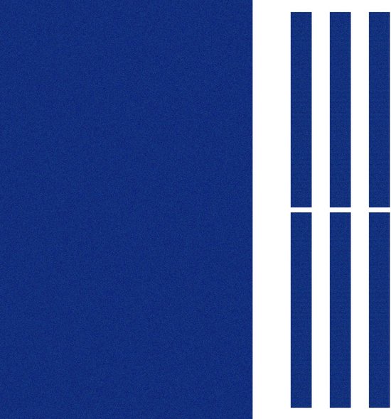 Professionele Biljartdoek 2.1m met 6 Strips in Blauw