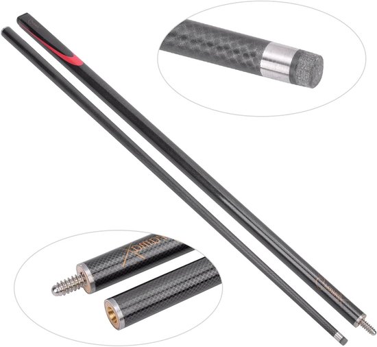 Professionele biljartkeu van carbonfiber voor biljartkamers en biljartbenodigdheden, ideaal voor elke biljartliefhebber