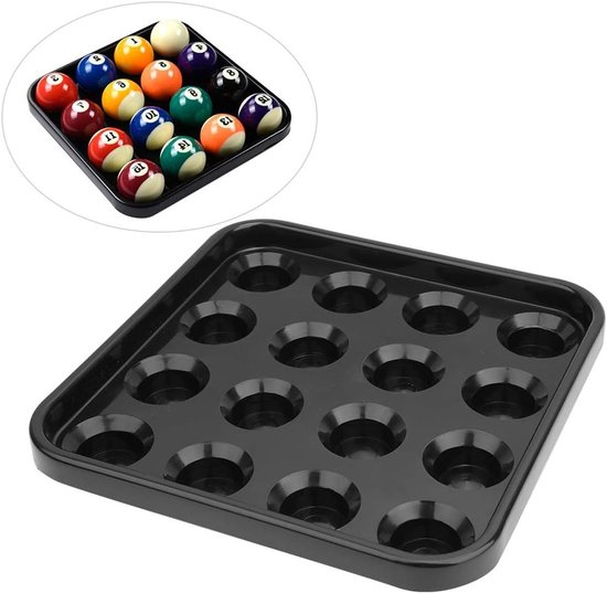 Professionele Billiard Ball Tray met 16 Holes voor Snooker en Pool, Ideaal voor Billiard Salon en Accessoires