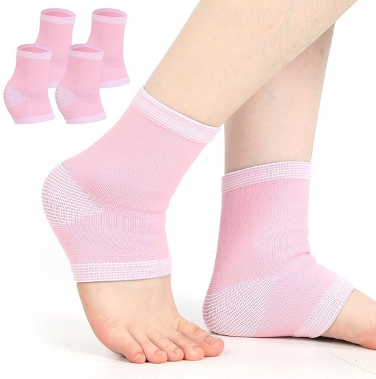 Professionele Enkelbandages voor Kinderen - 2 Paar Ademend en Elastisch - Geschikt voor 5-10 Jaar - Unisex in Roze, Ondersteuning en Comfort