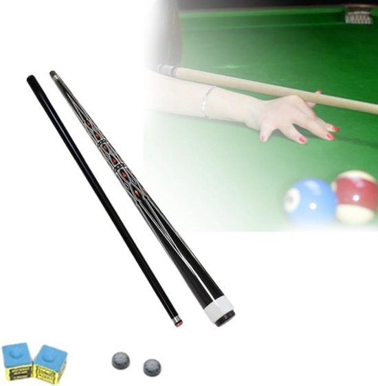Professionele Keu - Biljartstok Keu - Biljart Spelen - Carbon Fiber Extension - 145 cm - Multicolor