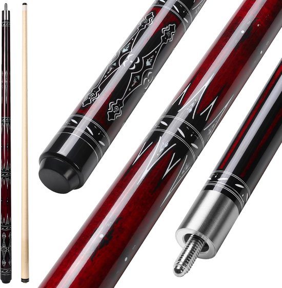 Professionele Keu Houten Biljartkeu 58 Inch 19 oz Poolkeu met 13mm Stoten