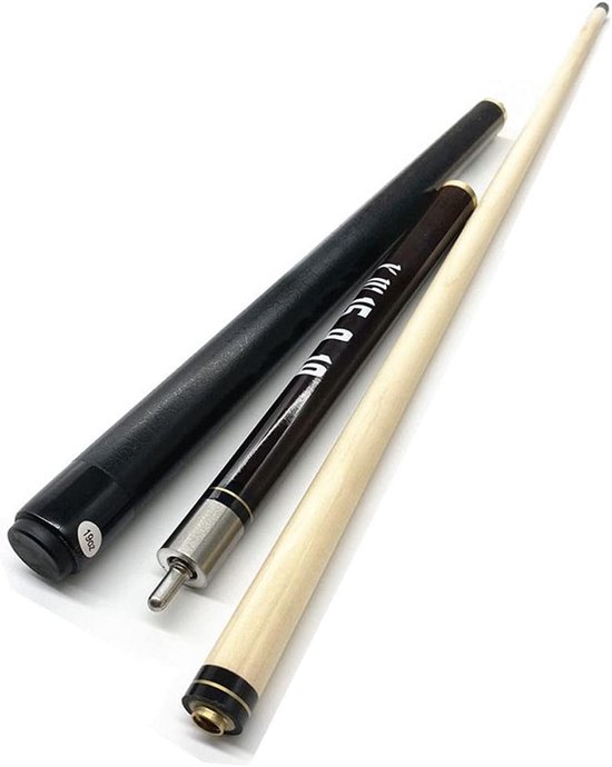 Professionele Pauze/Jump Keu - 145CM - 1/2 Gekoppeld - Ebbenhout & Esdoorn Schacht - Amerikaans Pool van Merkloos