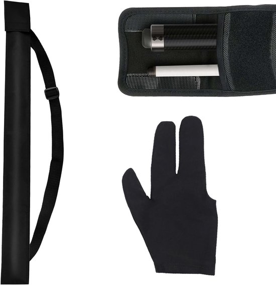Professionele Pool Cue met Billiard Tas en Accessoires voor Snooker en Biljart, 80 cm Lange Stok