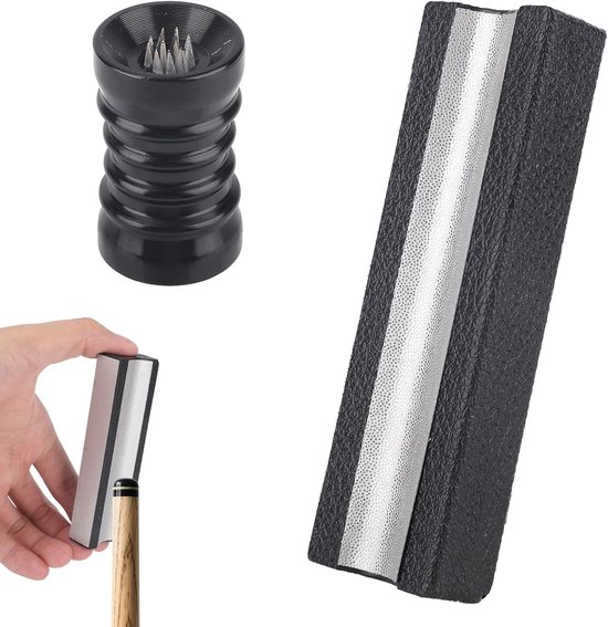 Professionele Pool Cue Tip Vormen en Reparatietool - Dual Arc Design voor Billiard Accessoires en Cue Tips