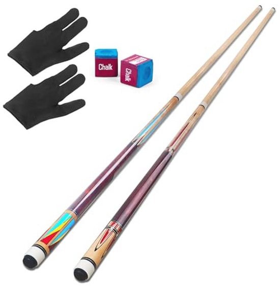 Professionele Poolkeu Set van 147 cm van Canadees Esdoornhout voor Volwassenen van Merkloos