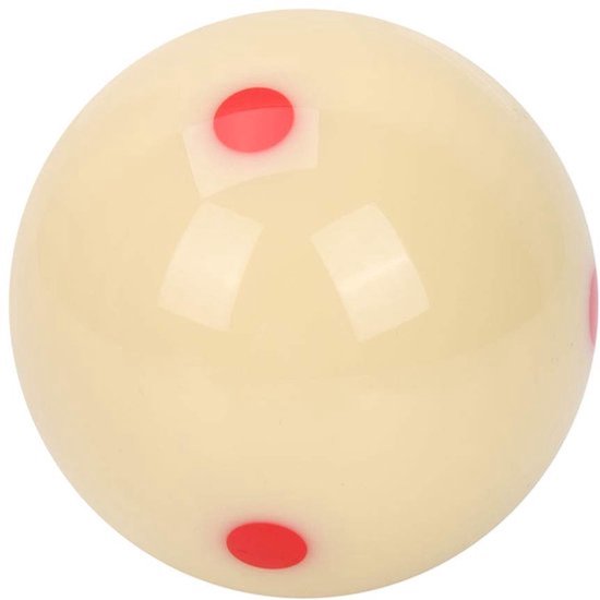 Professionele witte biljartbal van hars met een standaardformaat van 5,72 cm, ideaal voor pool, snooker en biljartsporten met een duurzame en gladde afwerking van Merkloos