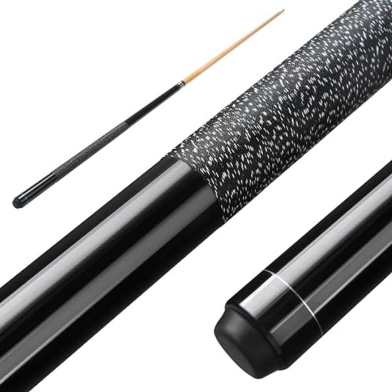 PromoHome Biljartkeu 147 cm Esdoornhout 13 mm Tip 2-delig Professioneel Zwart