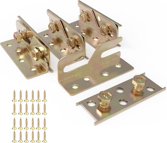 Rail Beugels 4 STKS Bed Frame Beugels voor Rails Heavy Duty Non Bed Frame Hardware Kit voor Hout Bed Connectoren Hold Platen voor Hoofdborden Voetborden