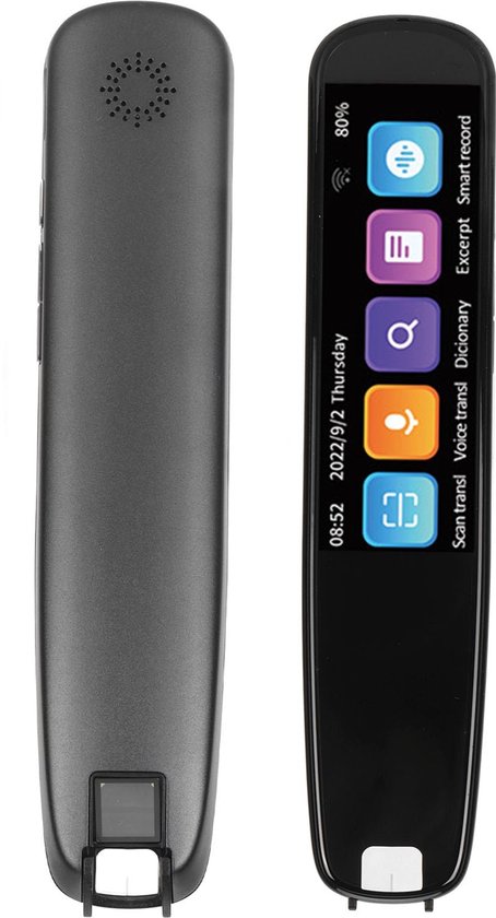 Reader Pen, 134 Languages Translator Device Translation Pen Scanner, WiFi Translation Scanning Pen, Dictionary Pen, Support 12 Languages Offline, 22 Text Excerpt, 3Hrs Recording van Merkloos