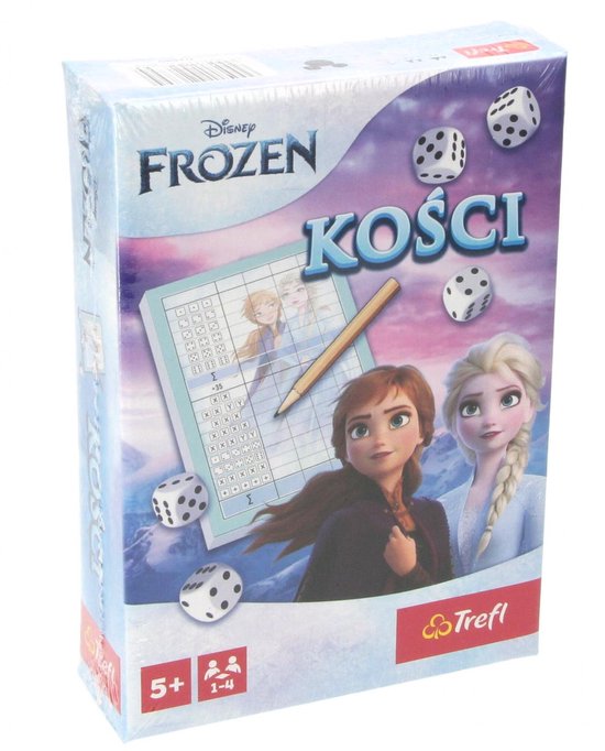 Reisspel Dobbelstenen Frozen - Gra podróżna Kości, Kraina Lodu