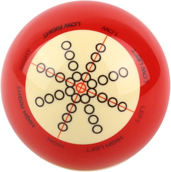 Resin Training Pool Cue - Standaard Pool Practice Ball voor Amerikaanse Billiard Balls - Diameter 57.2 mm - Billiard Accessoires van Merkloos