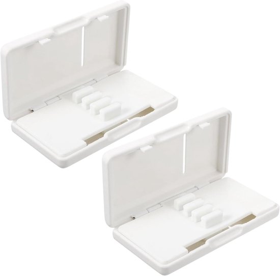 Riethouder Saxofoon - Rietkoffer Houtblazer - Muziek Instrumenten - Hoge Dichtheid ABS - 9.5 x 5.2 cm - Wit