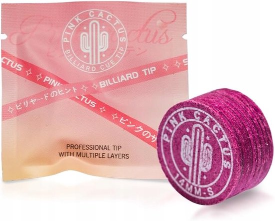 Roze Biljartkeu Tip 11/14mm Varkensleer S/M/H