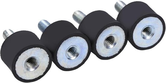 Rubber Vibration Isolatie Steunen, 4 Stuks M8 M6, Schokabsorber en Geluidsdempende Silentblock Spools voor Diverse Toepassingen