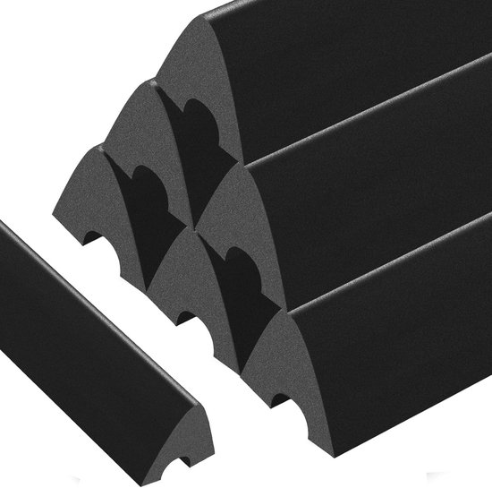Rubberen Bumpers - Tafelkussens - Biljart Spelen - Zachte Textuur - 6 Stuks - Zwart