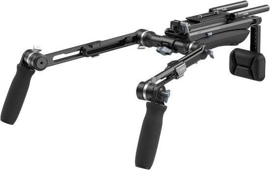 Schoudersteun Rig Kit voor Spiegelloze Camera's en Camcorders, Snelle Aanpassing, Compatibel met Arca-Swiss en MFT, Ideaal voor Videoproductie en Fotografie