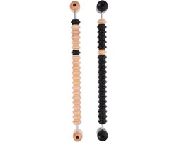 Scorekeepers voor Shuffleboard - Puntentellers Tafelspel - Score Bijhouden - Eenvoudige Installatie - 37 cm Lengte - Houtkleur