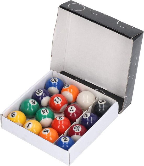 Set Mini Bollen voor Pooltafel voor Kinderen - 16 Stuks 32mm Duurzaam