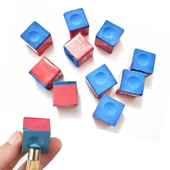 Set van 12 Billiard Chalk voor Snooker en Pool