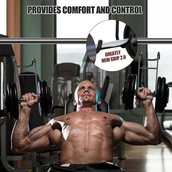 Set van 2 Dumbbell Spotter Hooks voor Dumbbells, 220 lb Belastbaarheid, Stevige Opslagstand voor Thuis Gym en Krachttraining