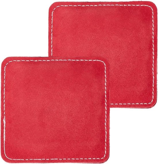 Set van 2 Echte Leren Billiard Schoonmaakdoeken 9.5 x 9.5 cm - Ideaal voor Snooker Stokken, Poolballen en Onderhoud van Billiardtafels