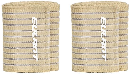 Set van 2 Elastische Bandages van 90 cm voor Ondersteuning van Elleboog, Knie en Enkel met Compressie voor Sportactiviteiten