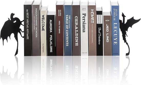 Set van 2 Gothische Boeksteunen voor Planken, Decoratieve Boeksteunen voor Thuis en Kantoor, Perfect Cadeau voor Boekenliefhebbers en Kattenliefhebbers