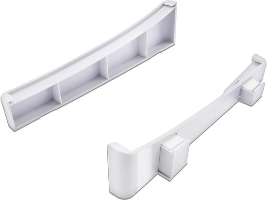 Set van 2 Horizontale Steunen voor PlayStation 5 - Basisstandaard met Antislipmatten voor Disc en Digitale Consoles in Wit
