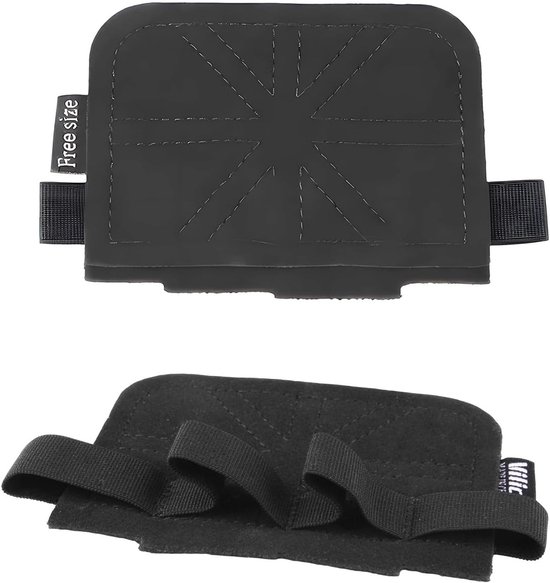 Set van 2 Leren Grip Pads voor Krachttraining, Antislip Handvatten met Palm Bescherming, Fitnessaccessoires voor Gewichtheffen, Pull-Ups en Bodybuilding