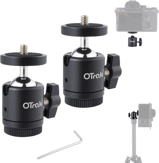 Set van 2 RVS 1/4 inch boorklemmen voor stevig bevestigen en ondersteunen van materialen