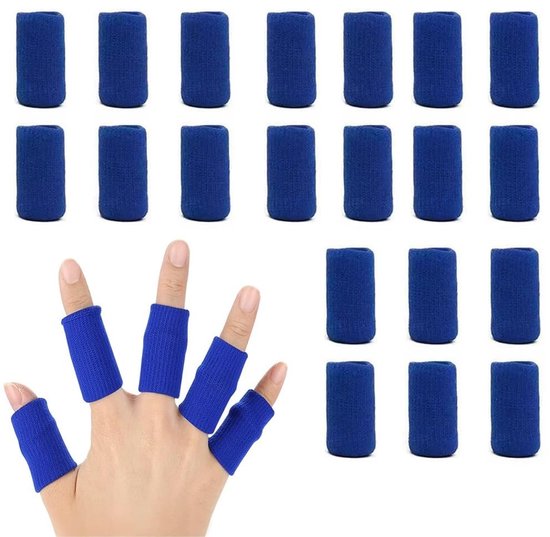 Set van 20 Vingerbeschermers voor Breien - Elastische Compressie, Pijnverlichting, Ondersteuning bij Artritis en Sportblessures