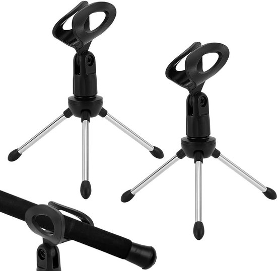 Set van 3 Verstelbare Visserssteunen voor IJs - Mini Tripod Microfoonhouder voor Buitenactiviteiten, 190 x 55 x 33 mm