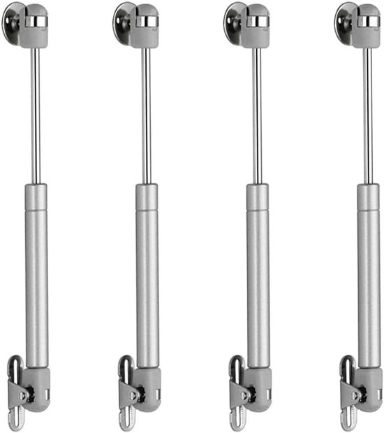 Set van 4 Gasveren 100N voor Deuren, Dempers en Keukenondersteuning, Pneumatische Kasten en Hengen, Ideaal voor Meubels en Keukeninrichting