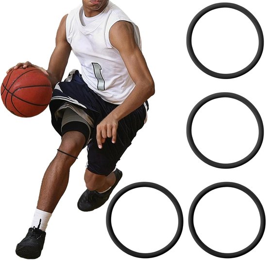Set van 4 Patella Tendon Ondersteuningsbanden voor Knie Stabilisatie, Ideaal voor Sporten zoals Hardlopen, Volleybal en Basketbal