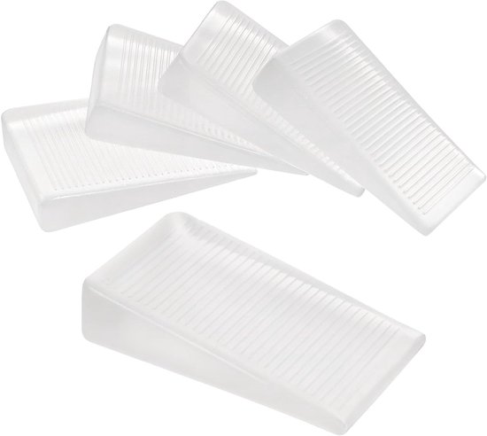 Set van 4 Rubber Wedges voor Meubels, Transparante Tafelsteunen en Niveau Houders voor Oneffen Vloeren (10mm)
