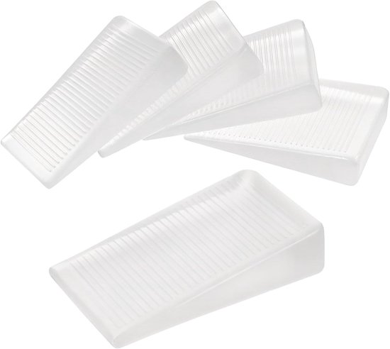 Set van 4 Rubber Wedges voor Meubels, Transparante Tafelsteunen en Niveau Hulpstukken voor Oneffen Vloeren (10mm)
