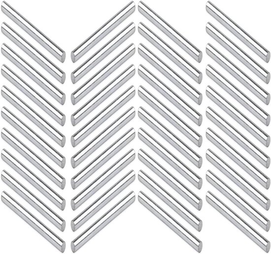 Set van 40 Ondersteuningspennen, Metalen Pennen met Stalen Cilinder voor Vloeren, Planken en Meubels