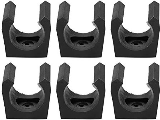Set van 6 Billiard Cue Holders voor Muurbevestiging