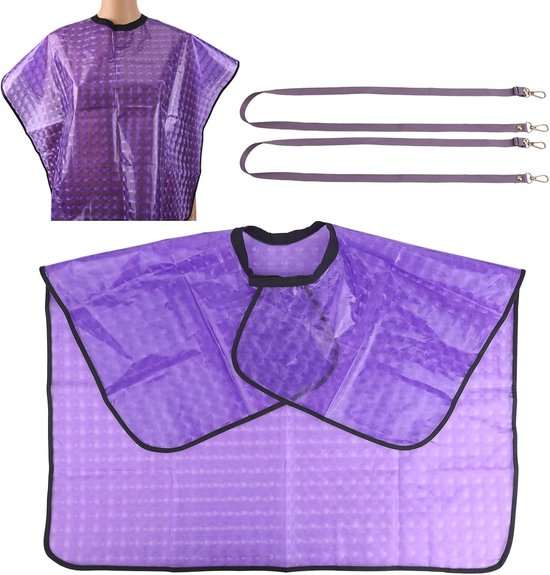 Shawl voor Herstel na Mastectomie met Verstelbare Drainehouder en Waterdichte Douchecord in Paars, Ideaal voor Comfort en Ondersteuning tijdens het Herstelproces