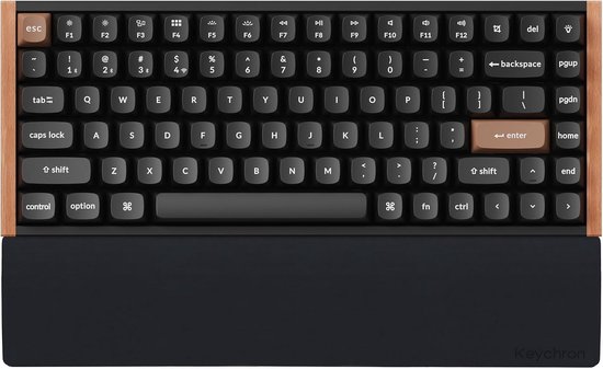 Siliconen Polssteun en Handsteun voor 75% Mechanische Toetsenborden - Comfortabel Typen, Ergonomisch Ontwerp en Geschikt voor K2, K6 en Meer - 317mm (12.48")