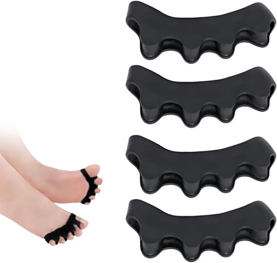 Siliconen Tussenstukjes voor Tenen - Hallux Valgus Correctie, Comfortabele Tussenruimte voor Alle Tenen, Unisex Design