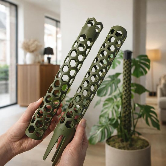 Skushy modulaire mosstok plantensteun voor planten - opbouwbare plant support met patroonopties