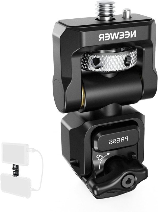 Snel te bevestigen monitorsteun voor smartphone cage, video rig stabilizer en mobiele fotografie accessoires, geschikt voor iPhone, Samsung en Android F700 camera veldmonitor