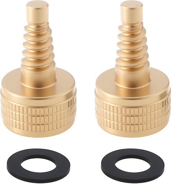 SnelShoppen - 2 Stuks Messing Billiard Keu Schroeven Club Gewicht Bout voor Pool Keu, 17mm, Eenvoudig te Installeren, Stevig en Betrouwbaar