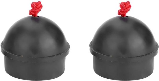 SnelShoppen - 2 Stuks Pool Chalk Holder Billiard Chalk Houder van Rubber, Antislip Tip, Perfect voor Snooker en Pool, Duurzaam en Pliabel
