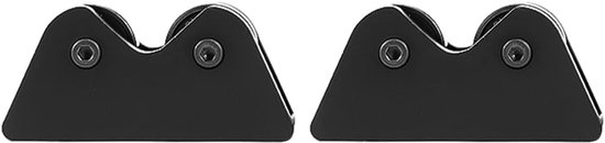SnelShoppen - 2 Stuks Zwarte Billiard Keu Rechtheids Detector Stick Kalibratie Tool Roller Uitlijning Controle voor Testen van Precisie van Keu